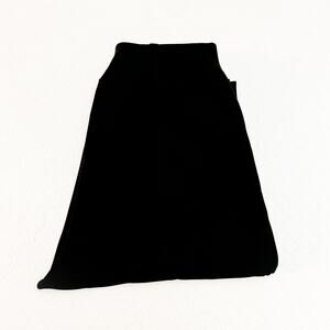 Babaton Atelier Black Slacks Front Slit Hem Skinny Fit Pants Size 0